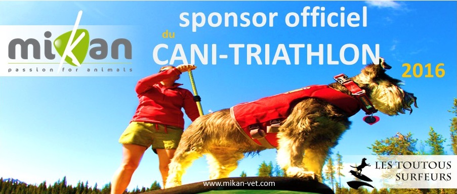 mikan partenaire du cani-triathlon 2016